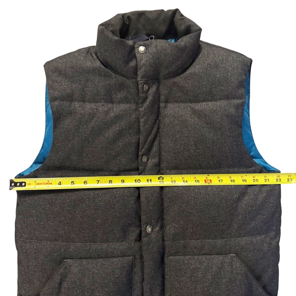 The North Face Puffer Vest Goose Down Men's M Medium Grey zipper gorpcore winter - Picture 7 of 12